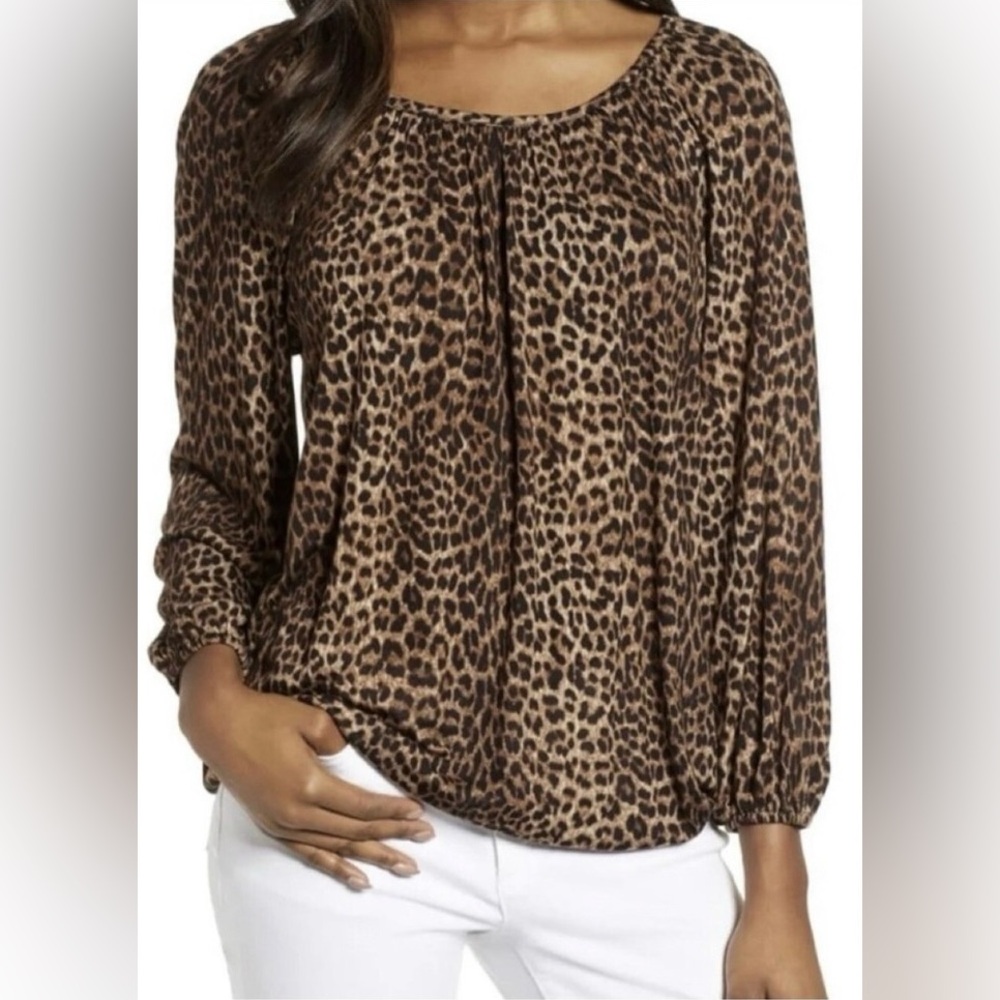 Michael Kors Leopard Print Women's Top